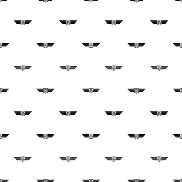 Wings fighter pattern seamless vector — Stock Vector