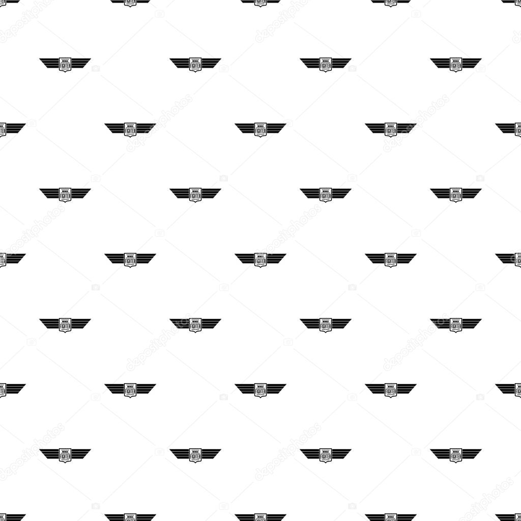 Wings fighter pattern seamless vector