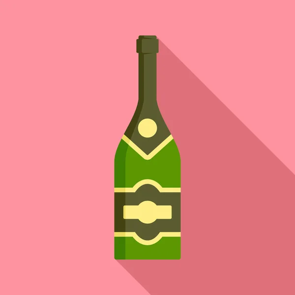 Icono clásico de champán, estilo plano — Archivo Imágenes Vectoriales