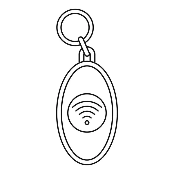 Nfc Schmucksymbol, Umrissstil — Stockvektor