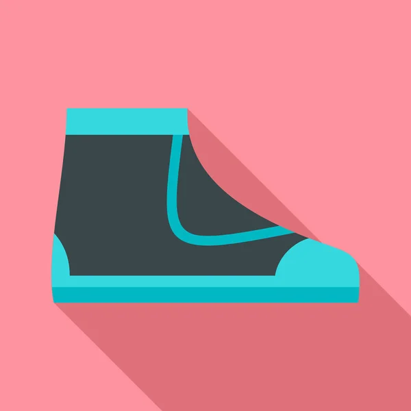 Duiken boot pictogram, vlakke stijl — Stockvector