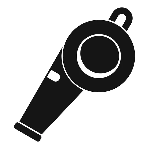 Silbato icono, estilo simple — Vector de stock