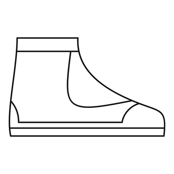 Ikony boot nurkowych, styl konturu — Wektor stockowy
