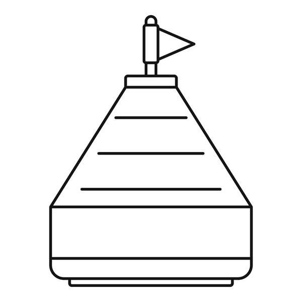 Icono de boya, estilo de esquema — Vector de stock