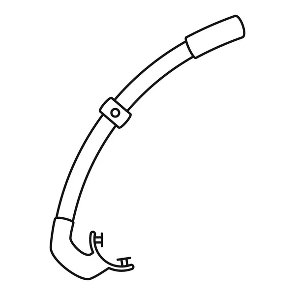 Snorkel pictogram, Kaderstijl — Stockvector