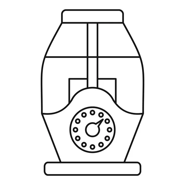 加湿器のアイコン、輪郭様式 — ストックベクタ