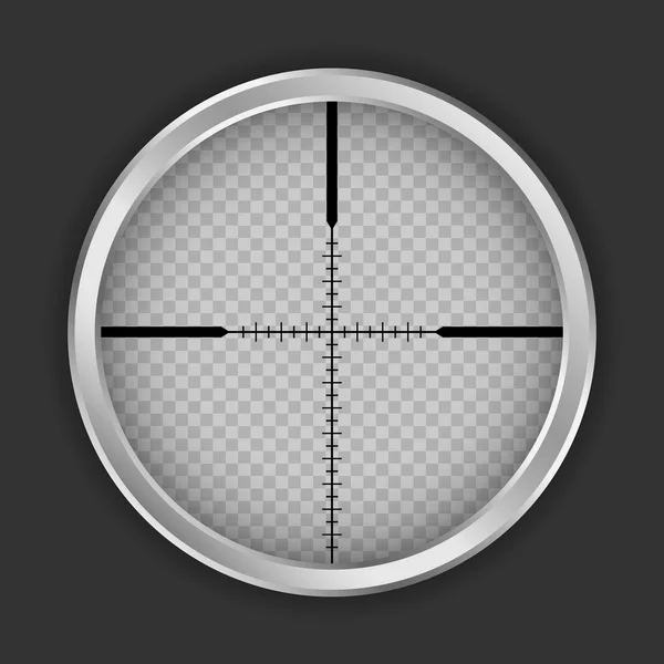 Crosshair shot icona, stile realistico — Vettoriale Stock