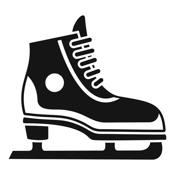 간단한 스타일, 아이스 스케이트 아이콘 그림 — 스톡 벡터