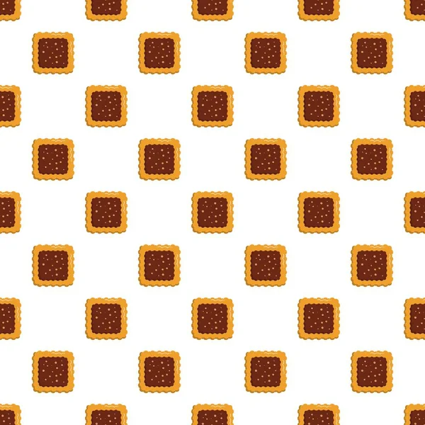 方形饼干模式无缝向量 — 图库矢量图片