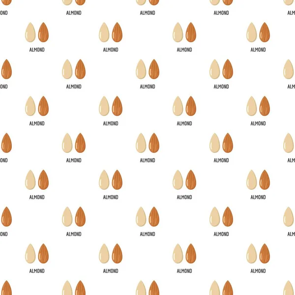Almond pattern seamless vector — Stock Vector
