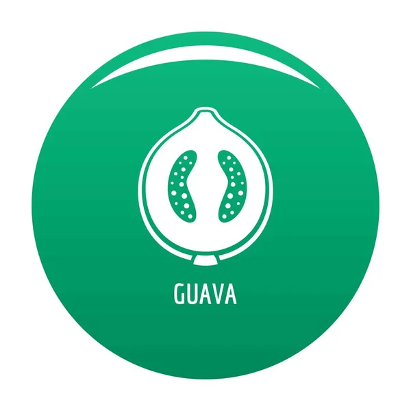 Guave pictogram vector groen — Stockvector