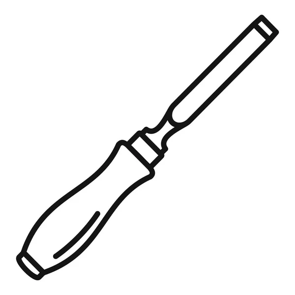 Icono de raspa de metal, estilo de contorno — Vector de stock
