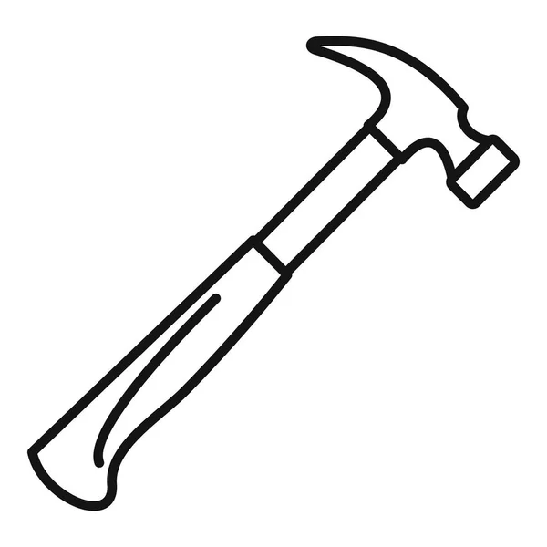 House hammer icon, outline style — Stock Illustration House hammer icon, outline style Royalty Free Stock Illustrations