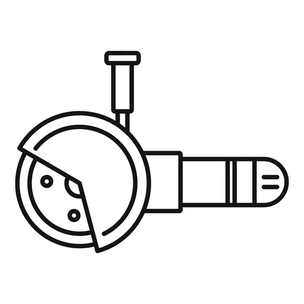 Icono de amoladora angular de trabajo, estilo de contorno — Archivo Imágenes Vectoriales