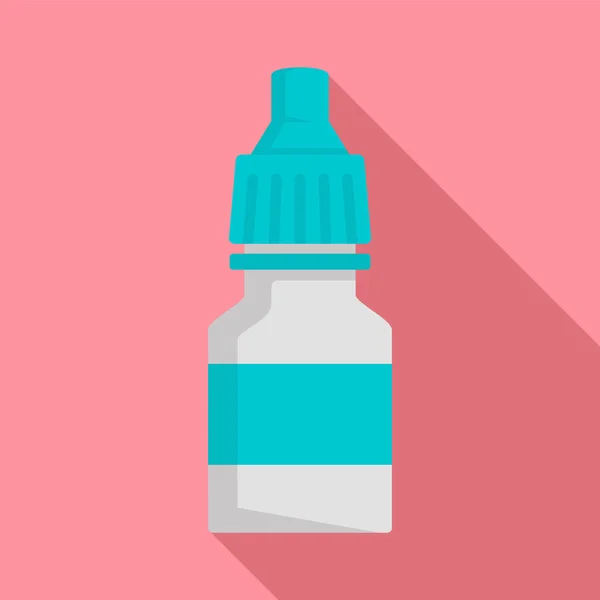 Drop Fles Pictogram Vlakke Afbeelding Van Drop Fles Vector Pictogram — Stockvector