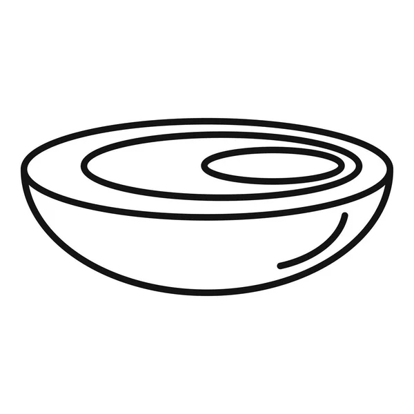 Augenkontakt len icon, outline style — Stockvektor