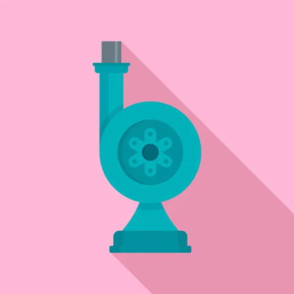 Icono de turbina de riego, estilo plano — Vector de stock