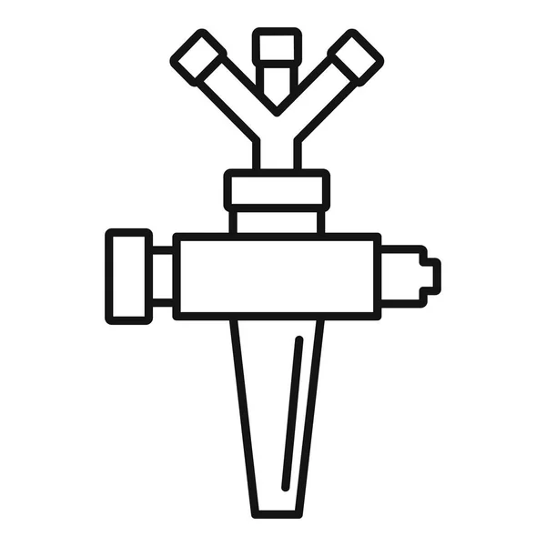 Sprinklersymbol, Umrissstil — Stockvektor