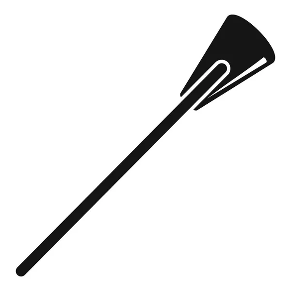 Jockey icône fouet, style simple — Image vectorielle