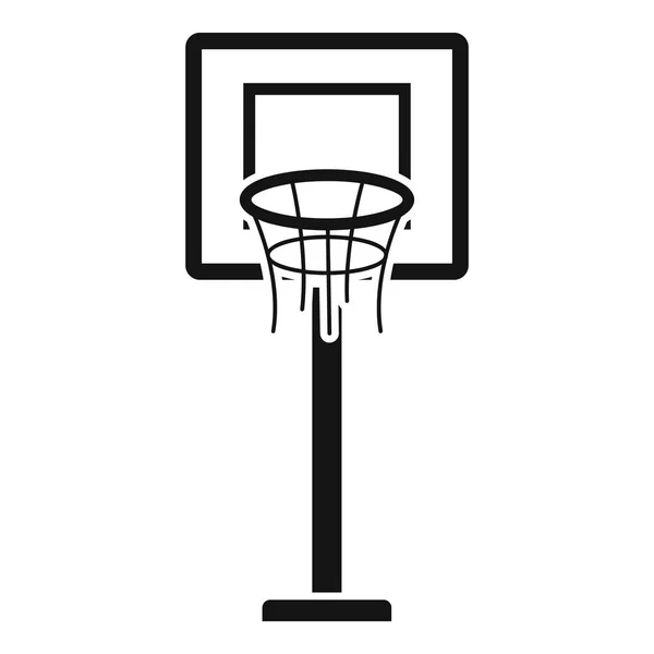 Icono de torre de baloncesto, estilo simple — Vector de stock