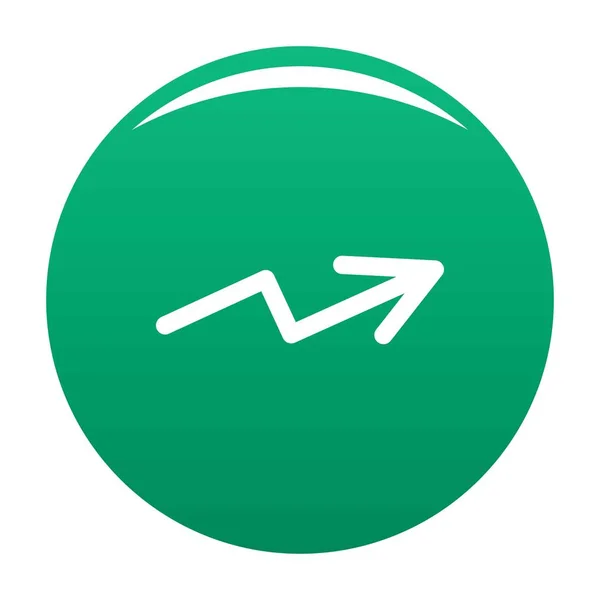 Pfeil-Symbol-Vektor grün — Stockvektor