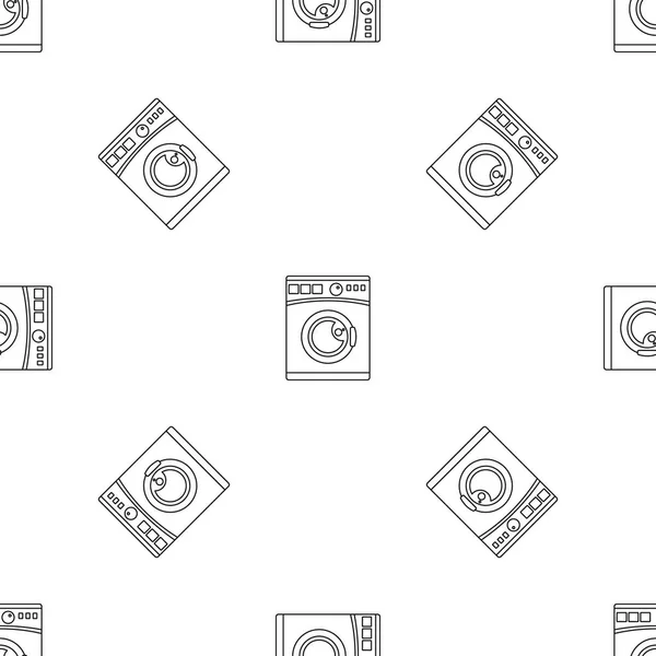 Icono de la máquina de lavado, estilo de contorno — Archivo Imágenes Vectoriales