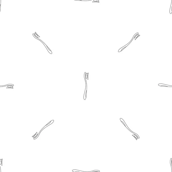 Ícone da escova de dentes do miúdo, estilo esboço — Vetor de Stock