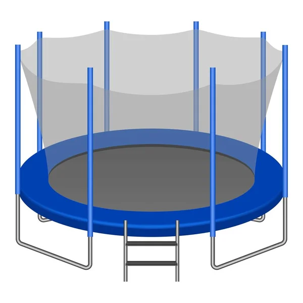 Ícone de trampolim em casa, estilo realista — Vetor de Stock
