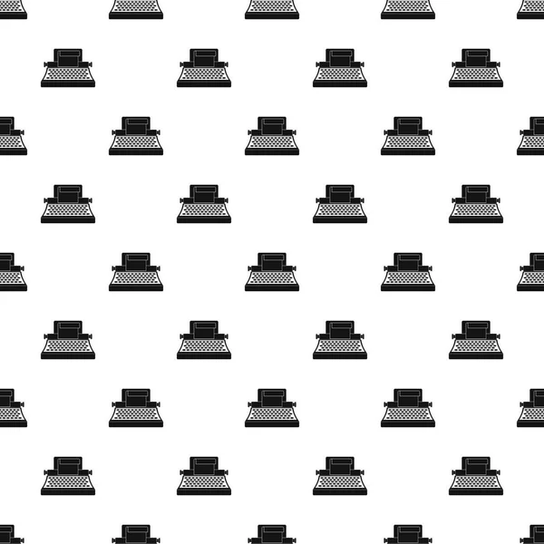 Modèle de machine à écrire rétro vecteur sans couture — Image vectorielle