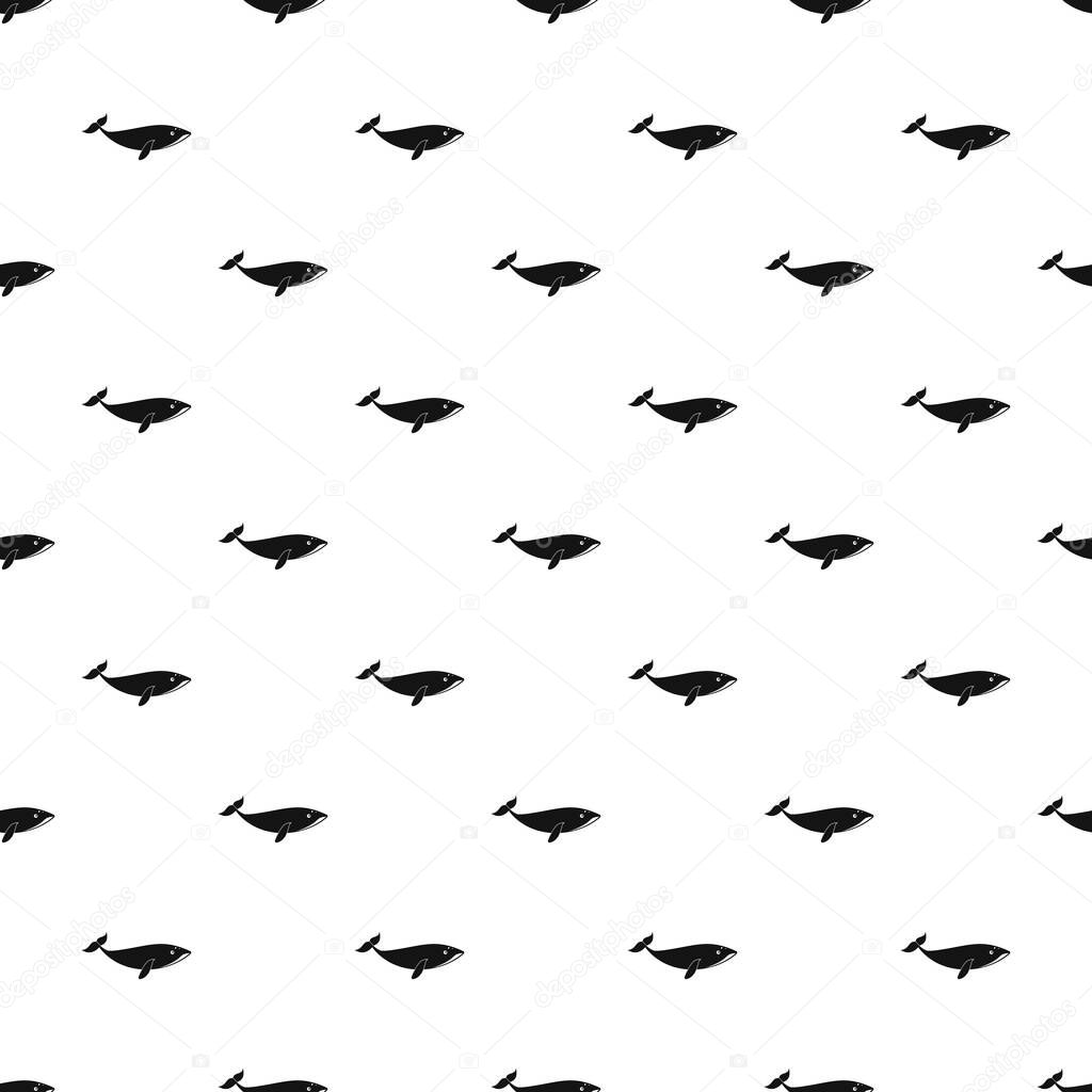 Small whale pattern seamless vector
