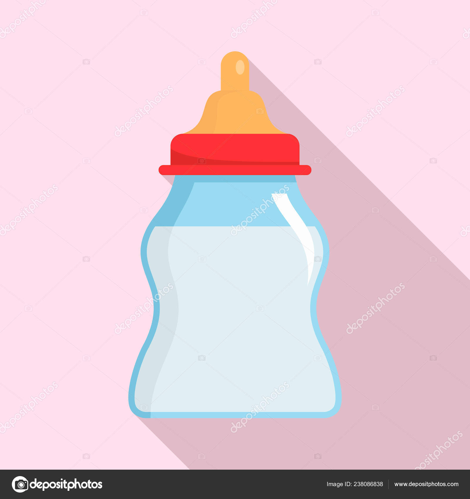 flat baby bottle