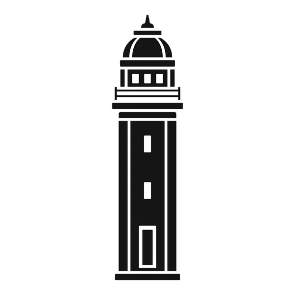 Sea lighthouse icon, simple style
