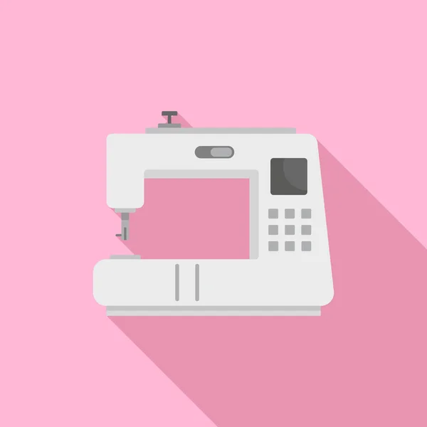 Icono moderno de la máquina de coser, estilo plano — Archivo Imágenes Vectoriales