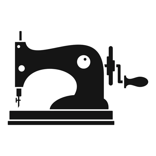 Icona manuale della macchina da cucire, stile semplice — Vettoriale Stock