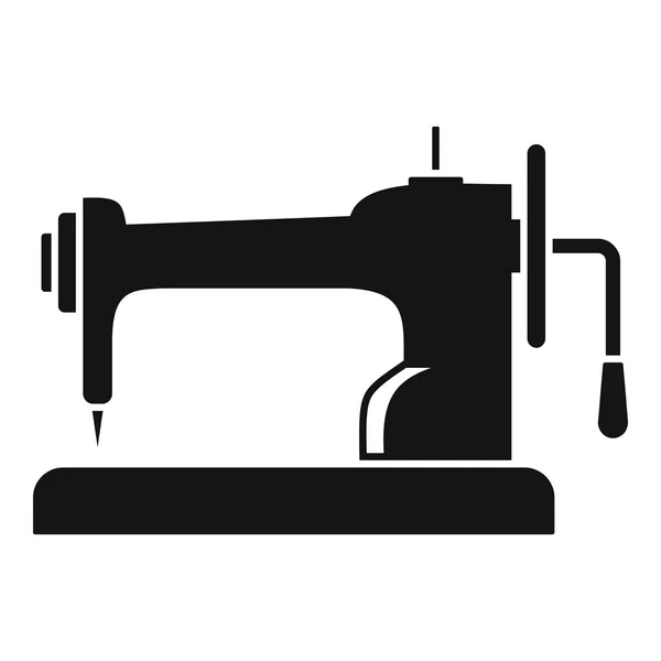 Icono de máquina de coser retro, estilo simple — Archivo Imágenes Vectoriales