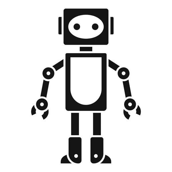 Ícone de brinquedo robô, estilo simples —  Vetores de Stock
