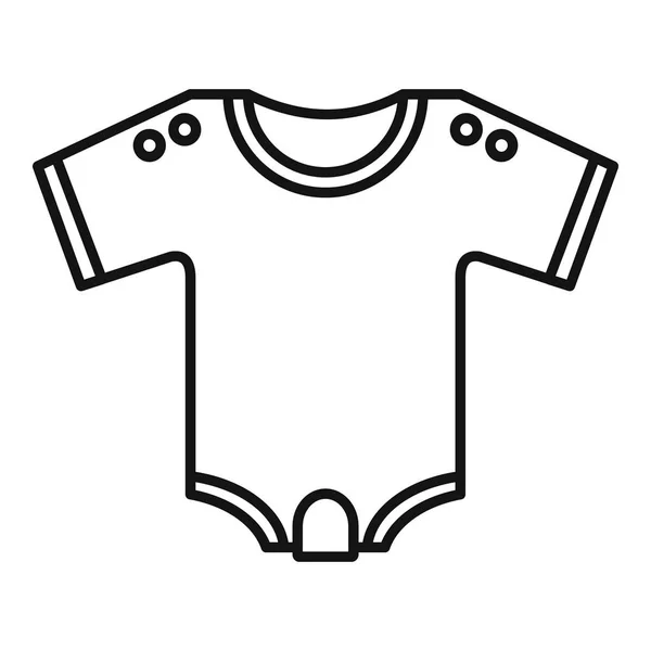 Icône de vêtements pour enfants, style contour — Image vectorielle