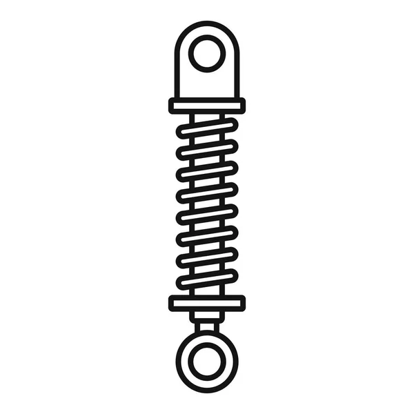 Auto Stoßdämpfer Symbol, Umriss Stil — Stockvektor