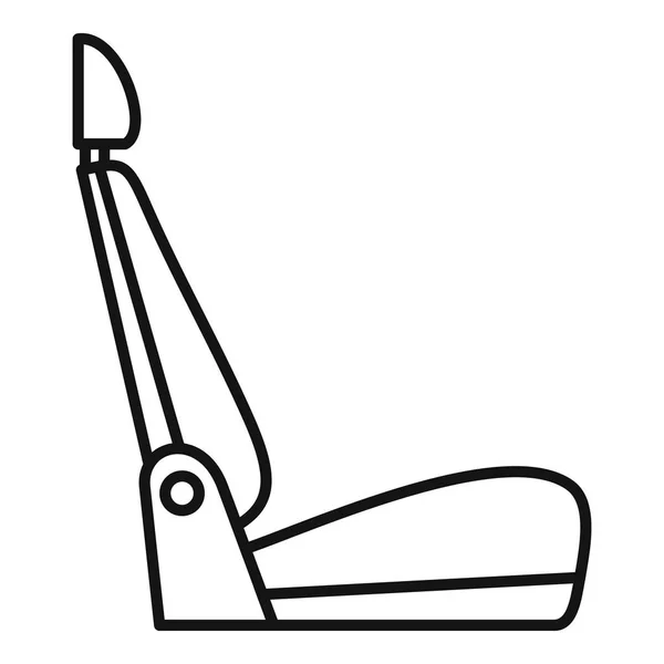 Ícone do assento do carro, estilo esboço — Vetor de Stock