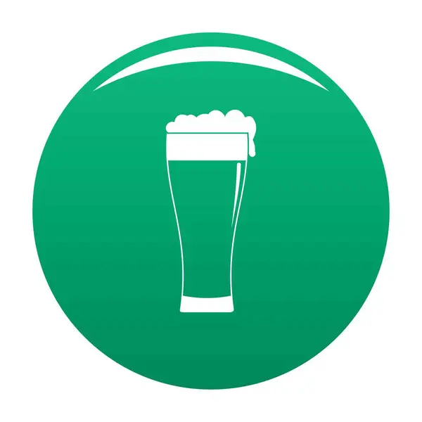 Bicchiere di icona della bevanda vettoriale verde — Vettoriale Stock