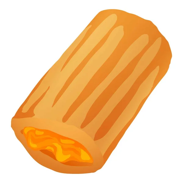 Apelsingelé cookie ikon, tecknad stil — Stock vektor