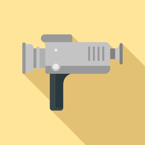 Ikona projektor kina domowego, płaski — Wektor stockowy