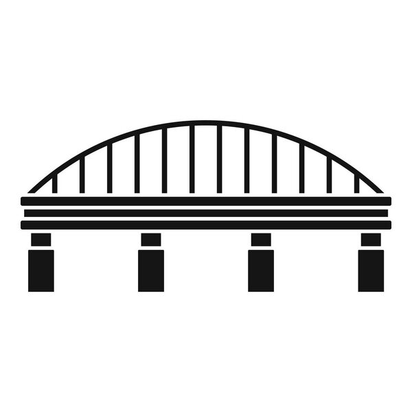 Safe bridge icon, simple style