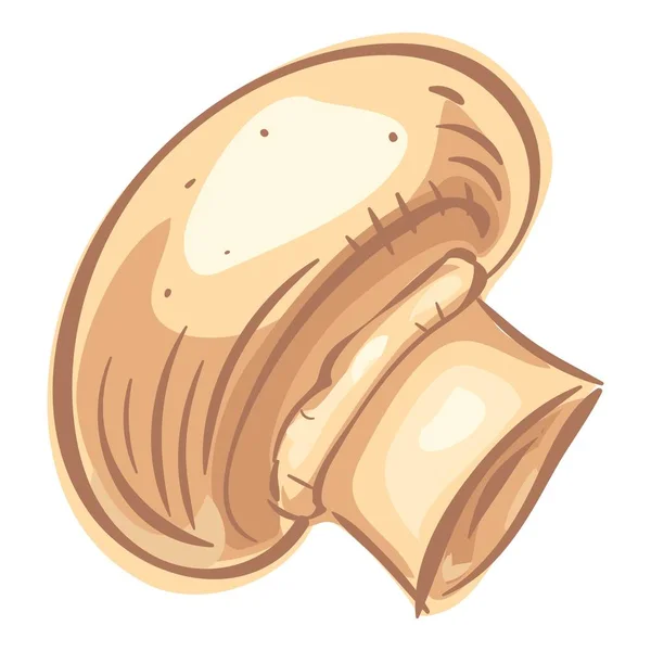 Eco champignon Symbol, Cartoon-Stil — Stockvektor