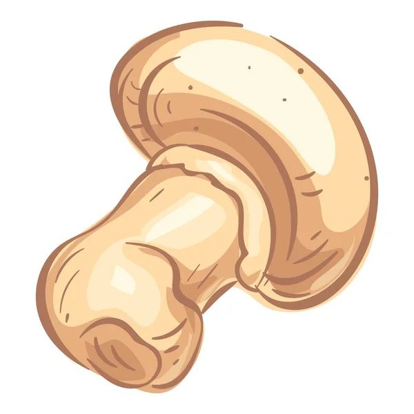 Champignon food icon, cartoon stil — Stockvektor