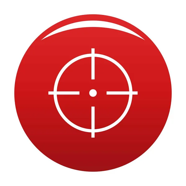 Seleção de ícone alvo vetor vermelho —  Vetores de Stock
