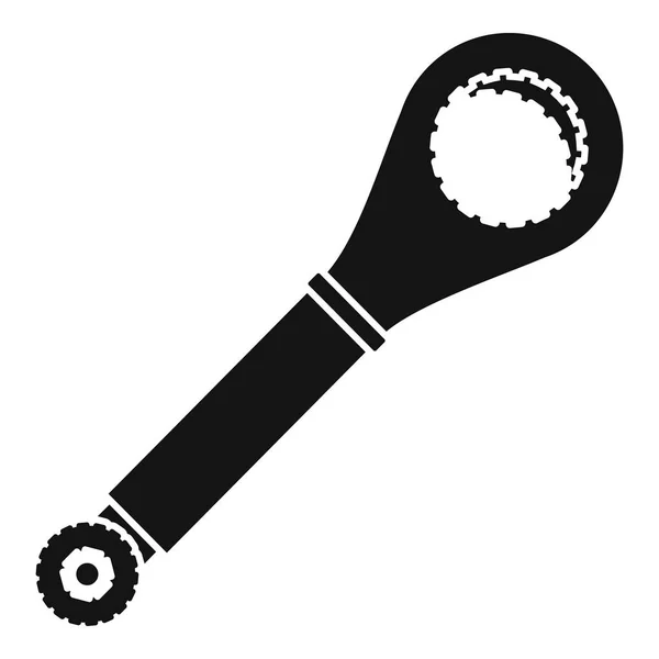 Pedal de bicicleta icono de la pieza, estilo simple — Vector de stock