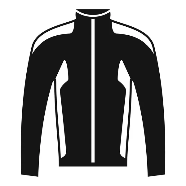 Значок велосипедной куртки, простой стиль — стоковый вектор