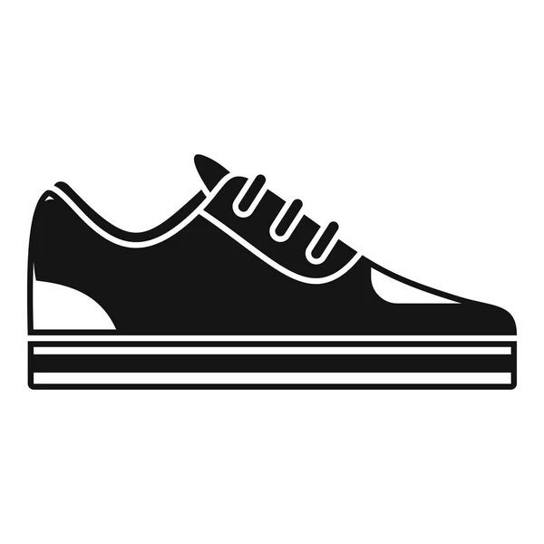 Cipő ikon, egyszerű stílus — Stock Vector