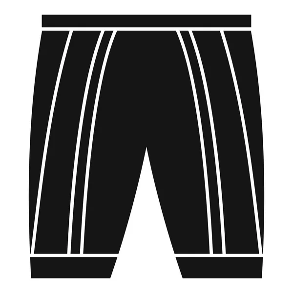 Bicicleta icono pantalones cortos, estilo simple — Archivo Imágenes Vectoriales